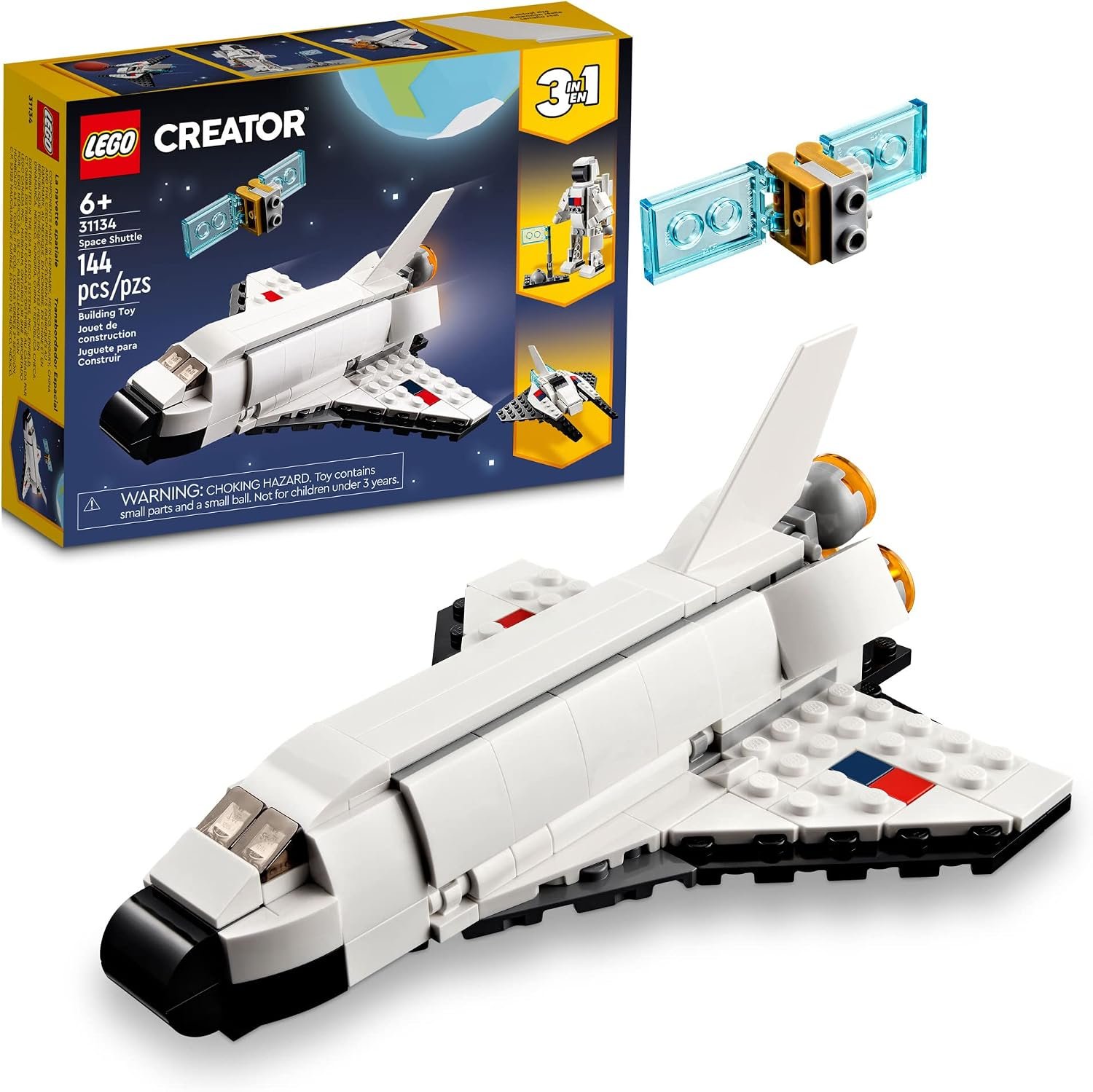 LEGO Creator 3 in 1 Space Shuttle Toys - Image 7