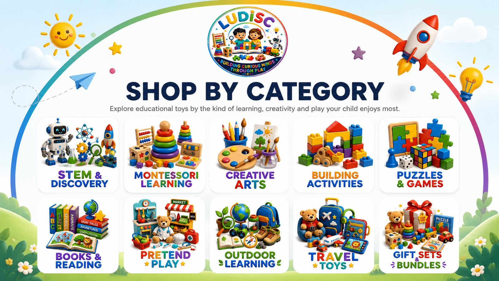 LUDISC Shop by Category educational toys
