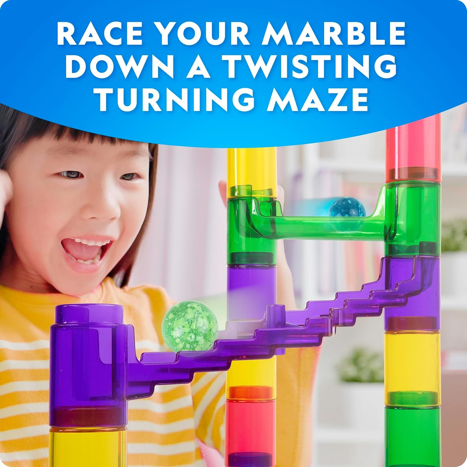 National Geographic Glow-in-the-Dark Marble Run for Kids Ages 8-12 - Image 4