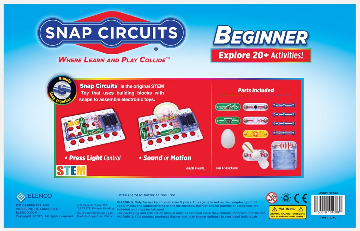 Snap Circuits Beginner Electronics Exploration Kit (SCB-20) - Image 2