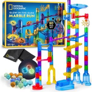 National Geographic Glow-in-the-Dark Marble Run for Kids Ages 8-12