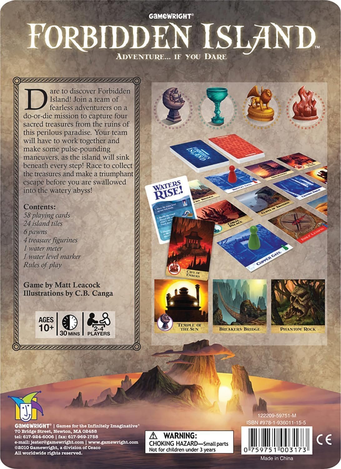 Gamewright Forbidden Island – The Cooperative Strategy Survival Island Board Game - image 4