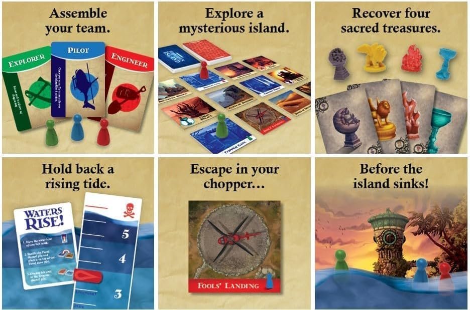 Gamewright Forbidden Island – The Cooperative Strategy Survival Island Board Game - image 6
