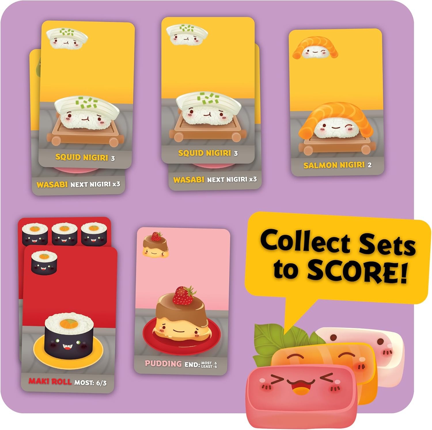 Gamewright Sushi Go! Pick-and-Pass Card Game - Image 4