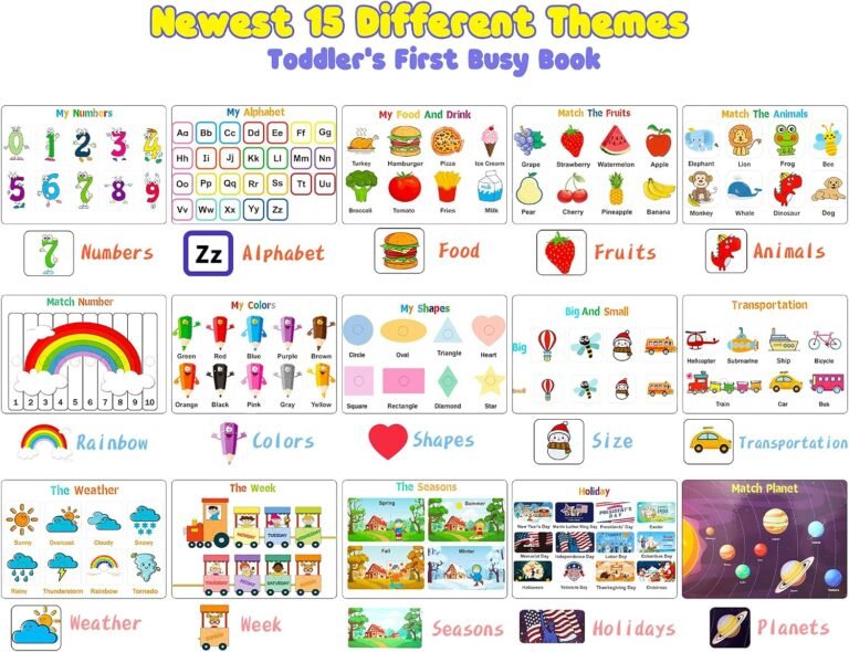 Huijing Montessori Preschool Learning Activities Busy Book — supporting product image 2
