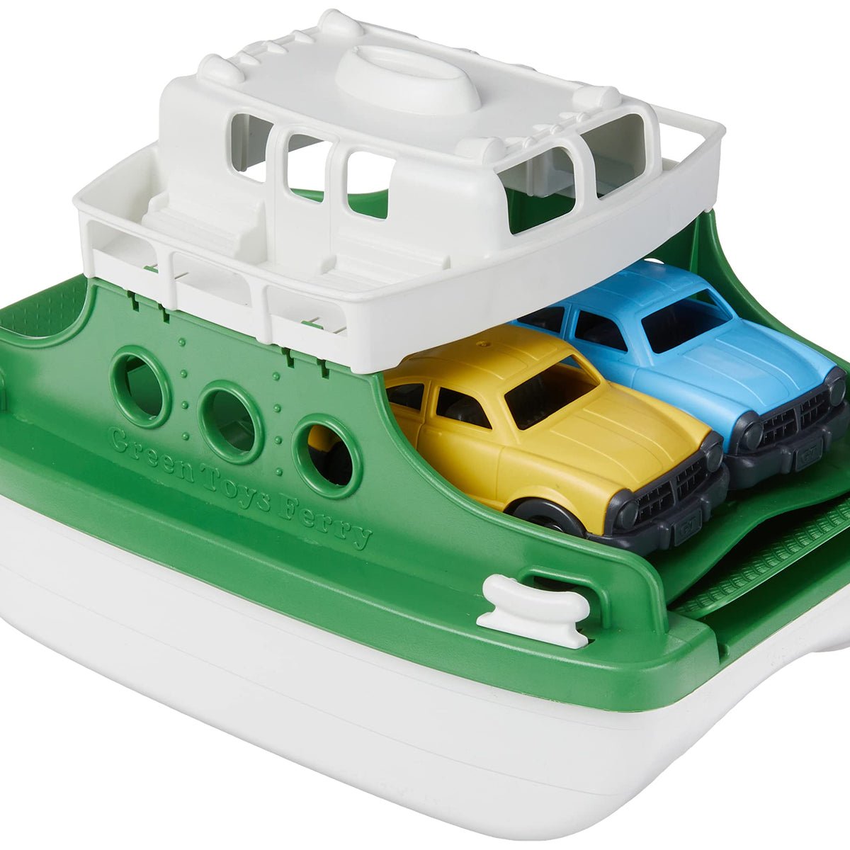 Green Toys Ferry Boat with Mini Cars – Blue/White