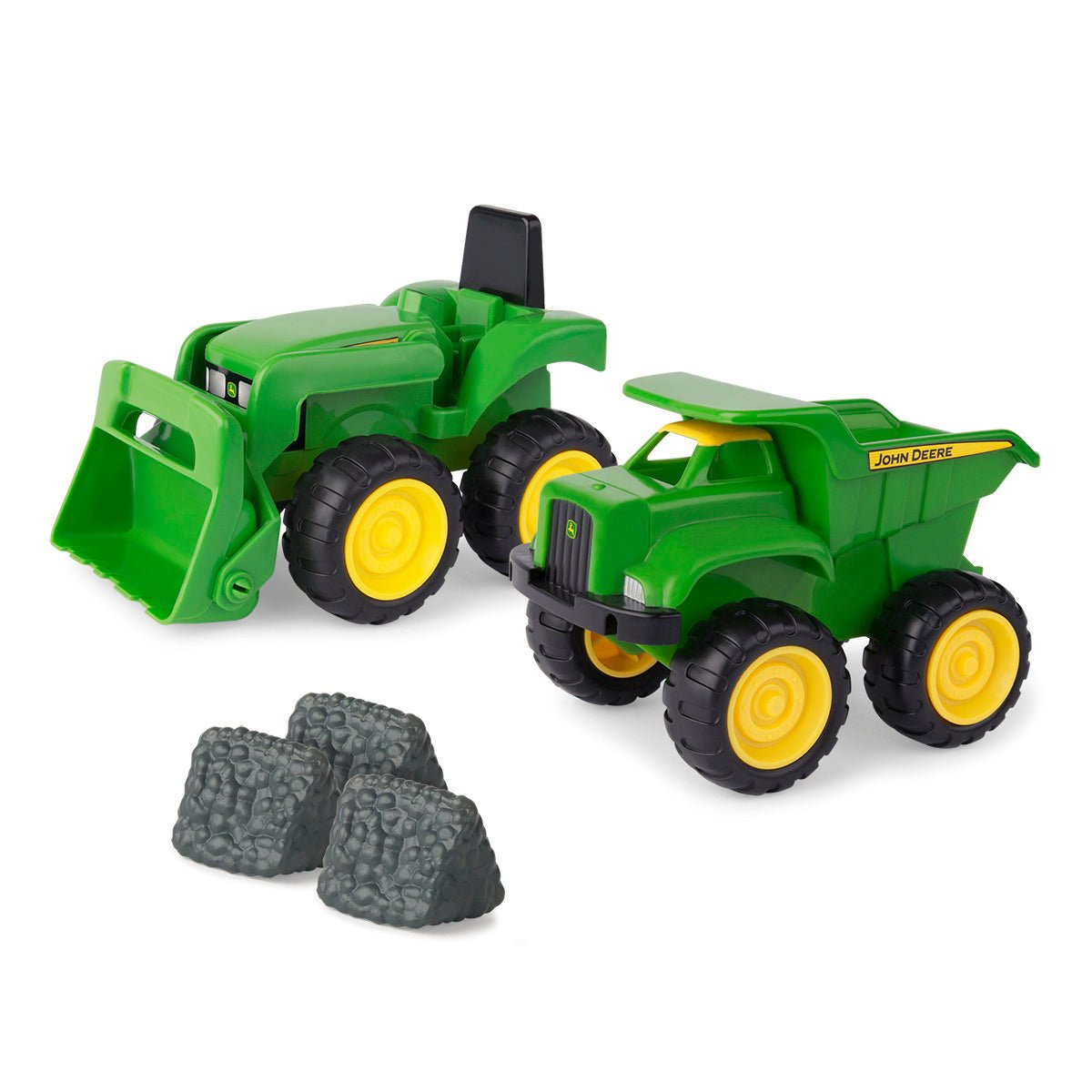 TOMY John Deere Vehicle Set – Dump Truck & Tractor with Loader - Image 6