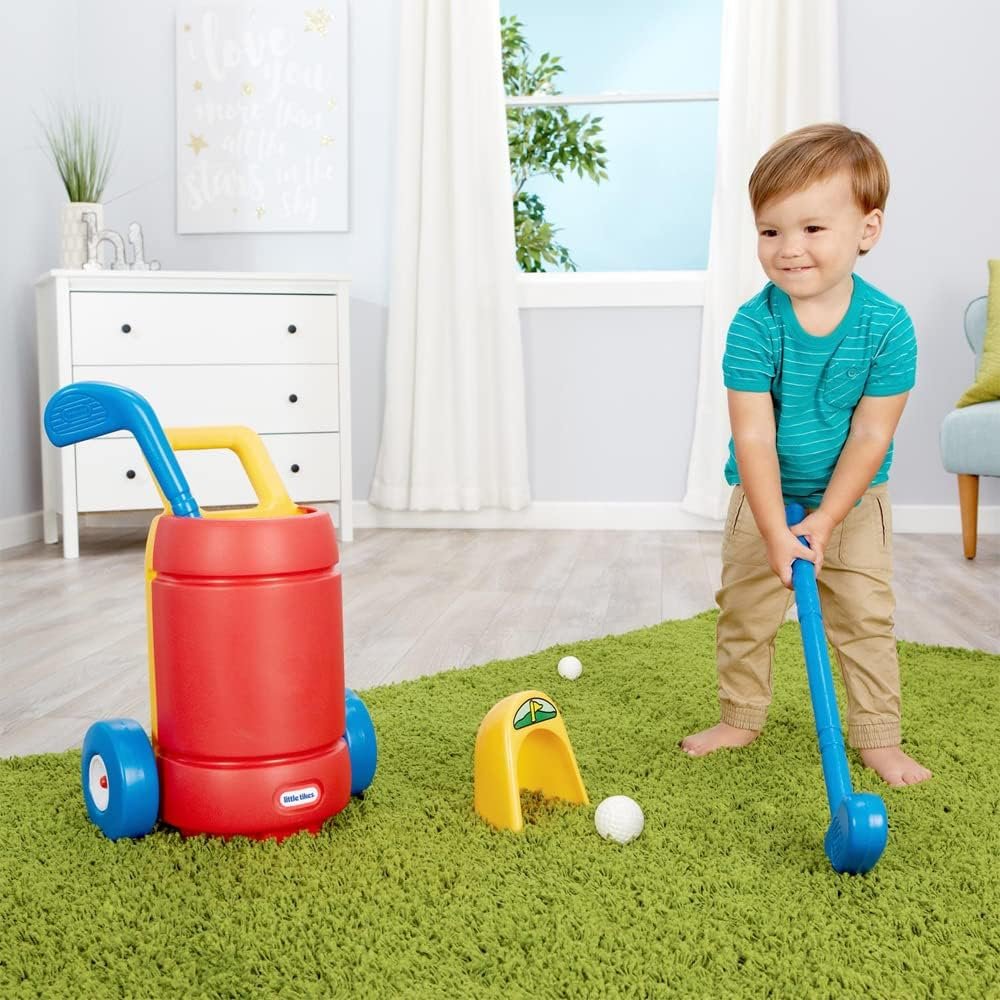 Little Tikes TotSports Easy Hit Golf Set + 3 balls + 2 clubs - Image 2