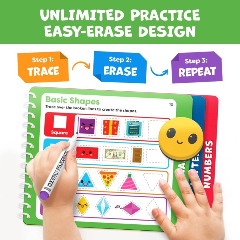 Momo & Nashi Tracing Book for Kids Ages 3-5 — Reusable Preschool Learning Activities — supporting product image 3
