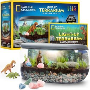 National Geographic Light-Up Dinosaur Terrarium Kit for Kids Ages 6+- image 1