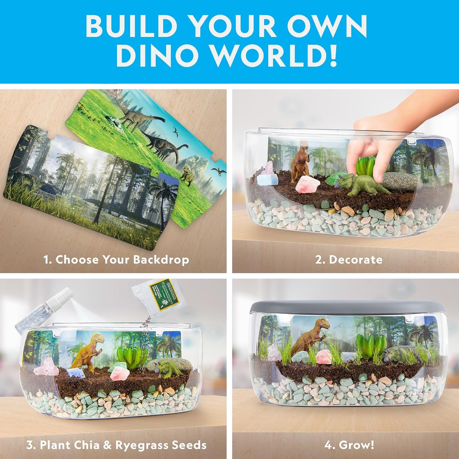 National Geographic Light-Up Dinosaur Terrarium Kit - Image 2