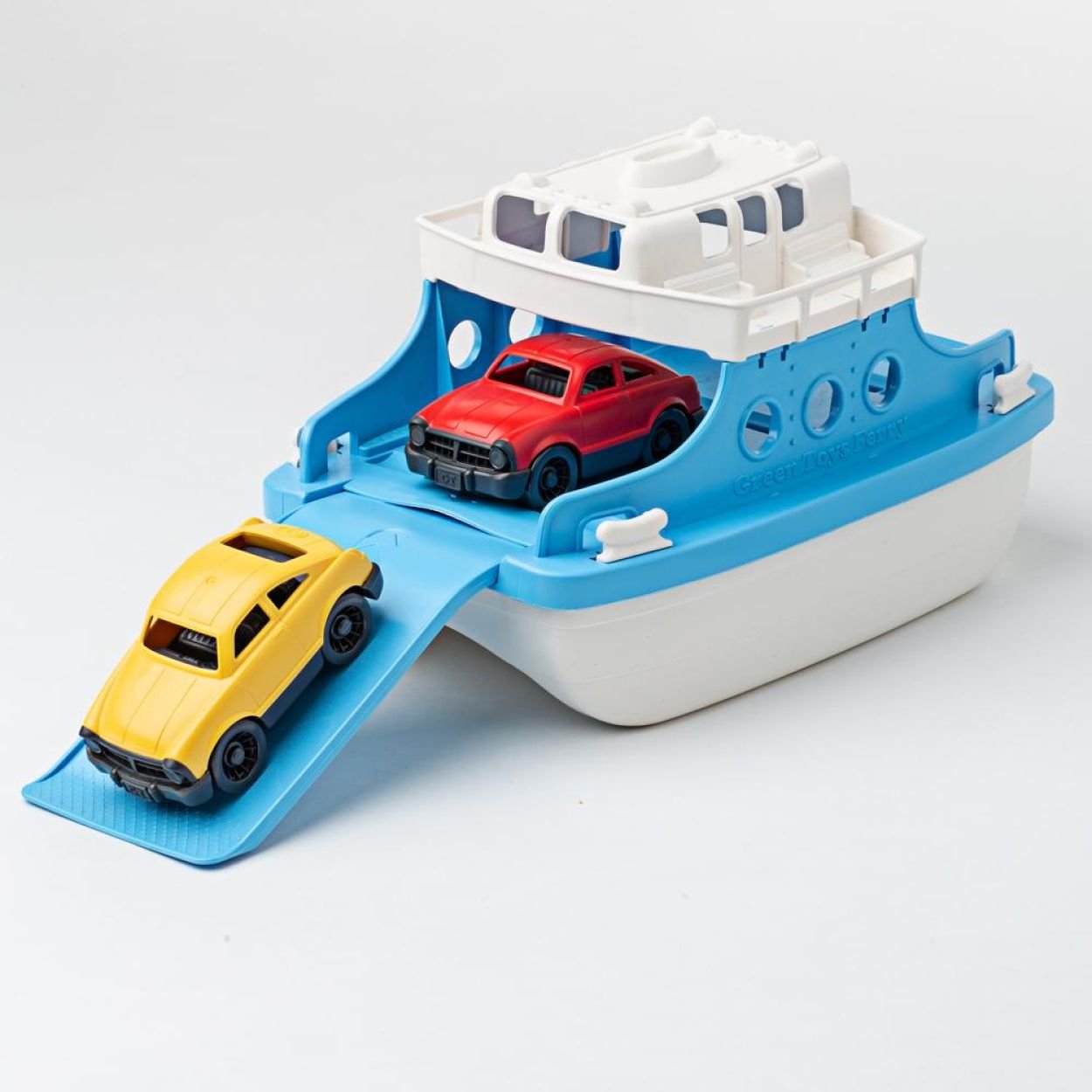 Green Toys Ferry Boat with Mini Cars – Blue/White - Image 3