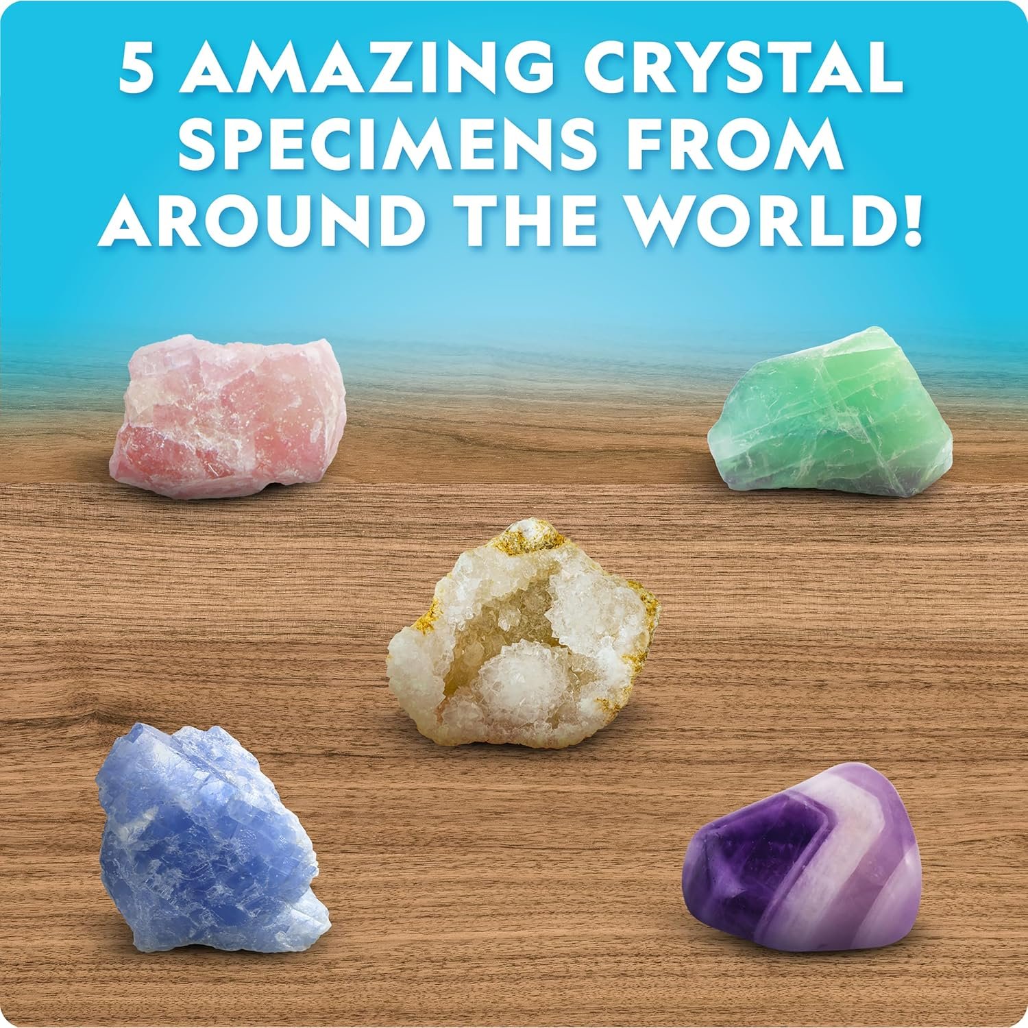 National Geographic Mega Crystal Growing Kit with 8 Crystals Ages 8-12 - Image 4