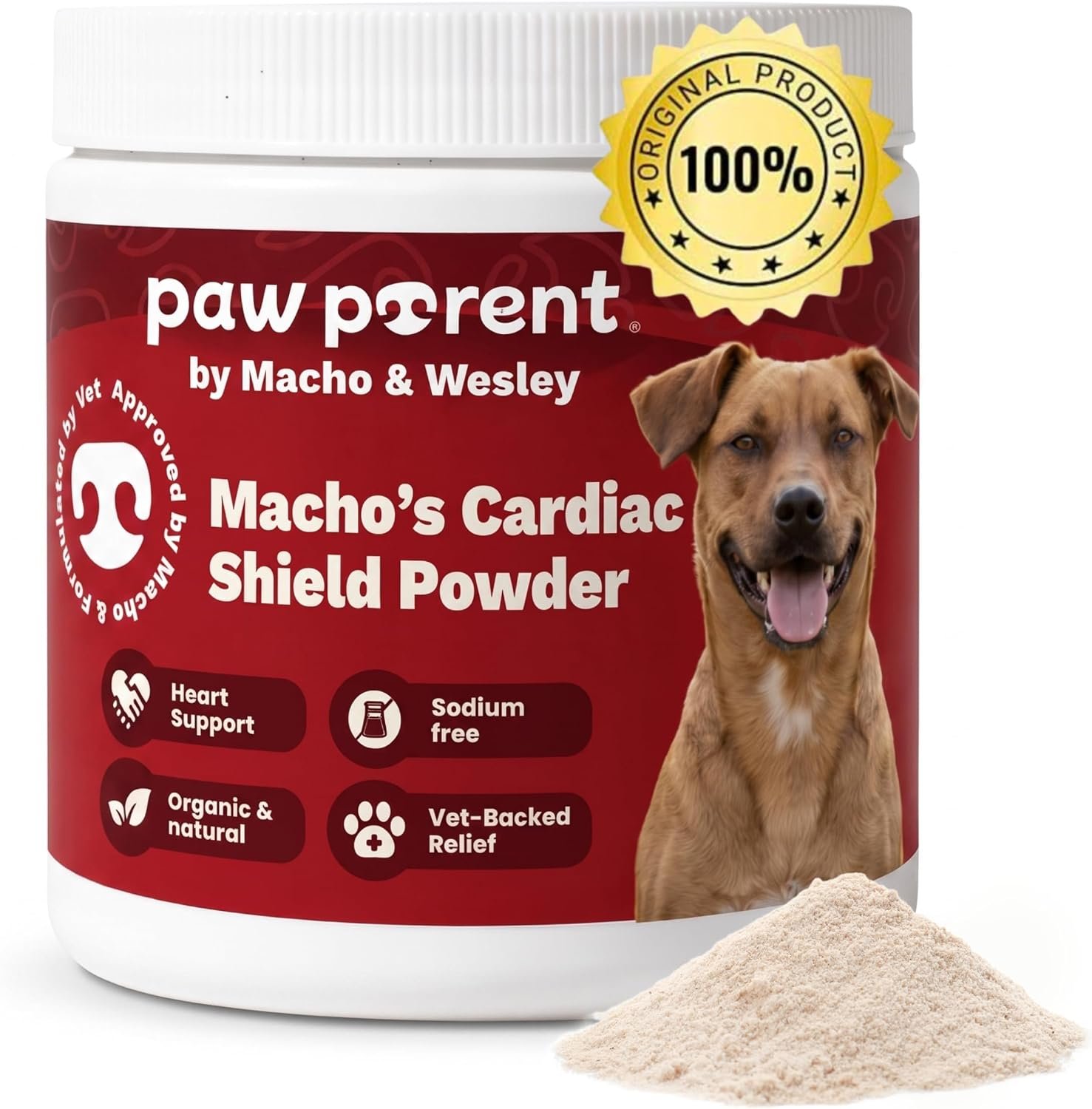 The Paw Parent Cardiac Shield Powder, Dog Heart Health Supplement - Image 1